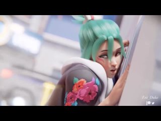 kiriko was punished for bad grades. rule 34, overwatch, kiriko, sex, porn